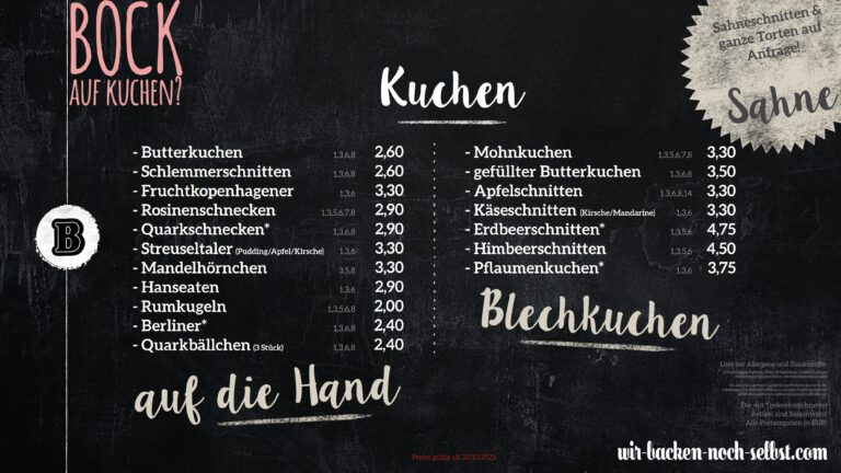 LIEFERSERVICE-Kuchen